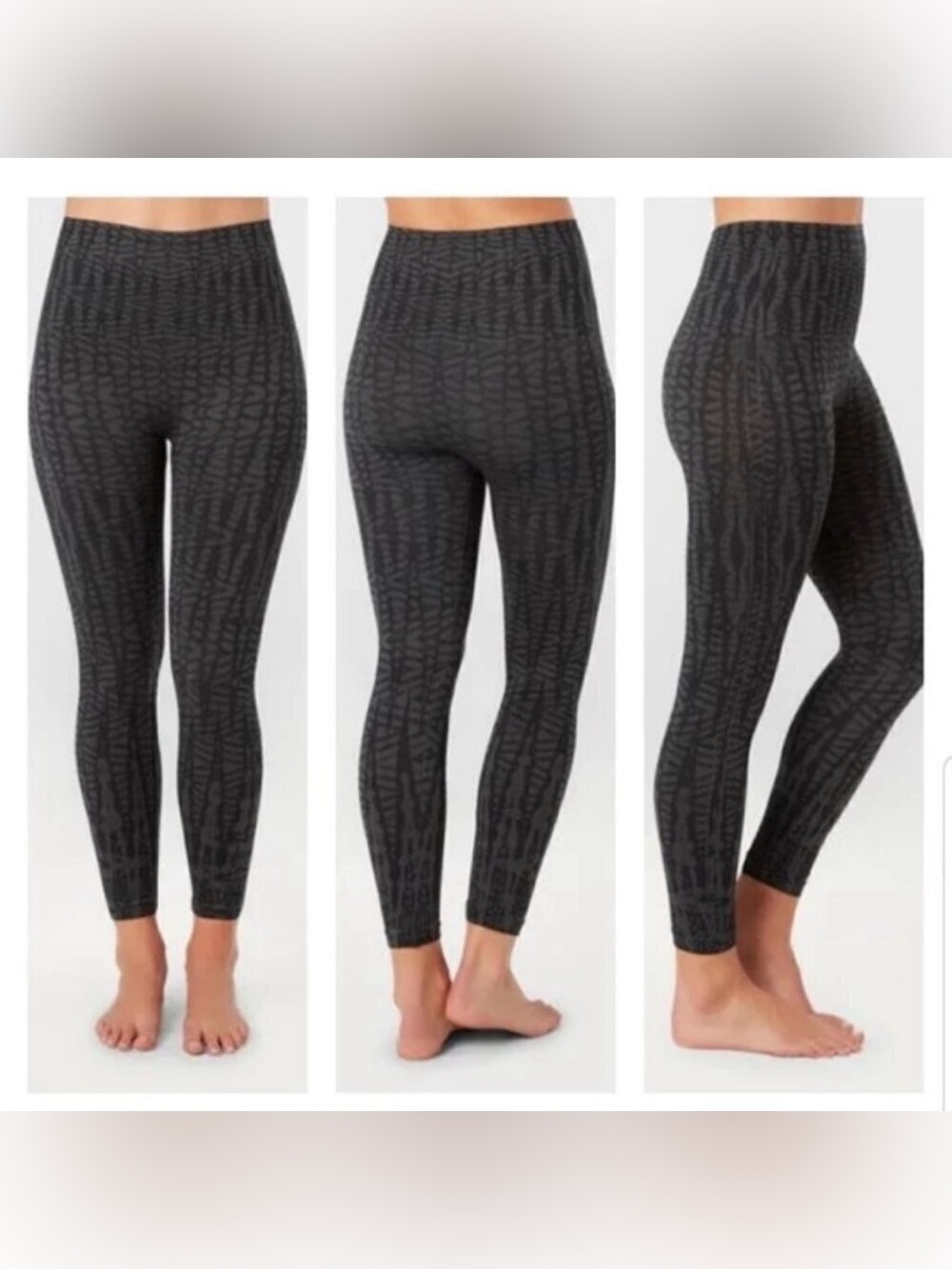 SPANX Seamless Look at Me Now Geometric Patterned Leggings XS